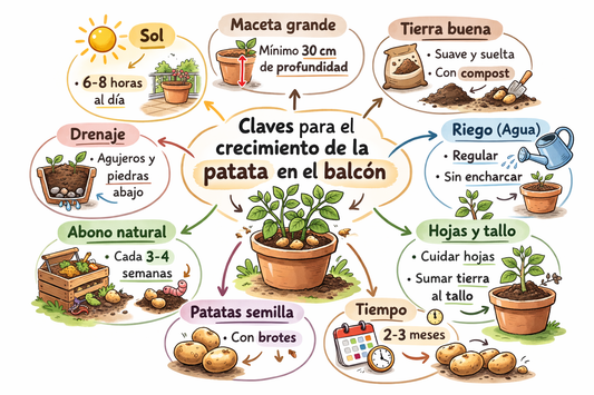 Guía educativa: Cultiva patatas en tu balcón🥔 – Kelusky & Pot