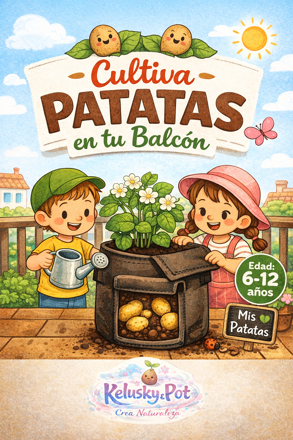 Guía educativa: Cultiva patatas en tu balcón🥔 – Kelusky & Pot