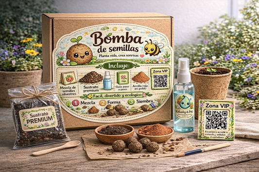 Kit Bomba de semillas- Sostenible y hecho a mano.